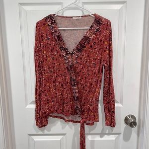 Maurice’s long sleeve blouse paisley size S
